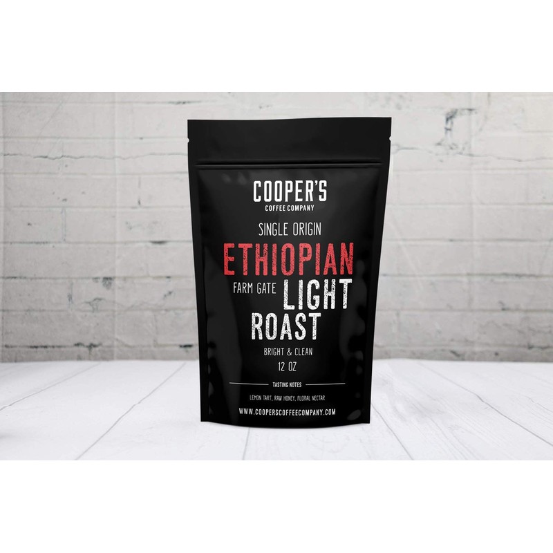 Ethiopian Bold Light Roast Coffee, Gourmet Single-Origin Coffee Beans from