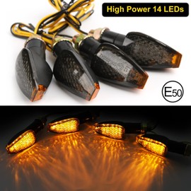 Blinker Motorrad E Geprüft Universal 14 LED Blinker E24 lauflichter Mini Motorrad Blinker LED Lauflicht 4 Stück