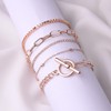 Daughter Gift from Mom Mother Gold Bracelet Set Layered Wrap