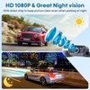 Wireless Backup Camera for Trucks: 1080P HD Display, IP69K Waterproof,