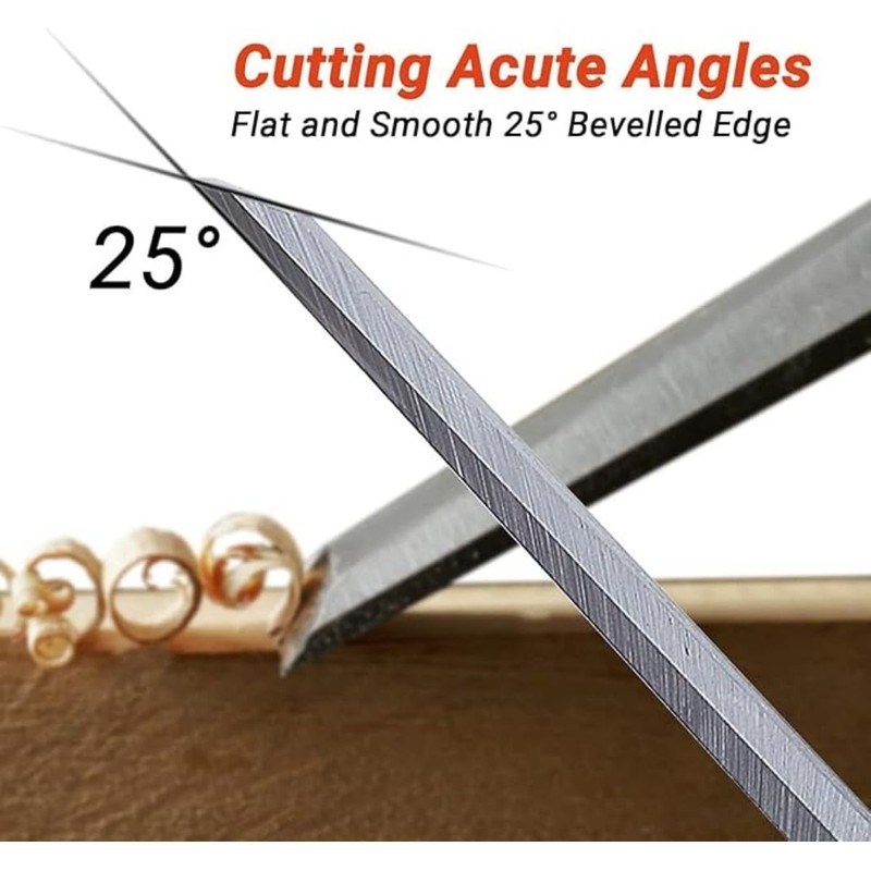 Wood Chisel Set, 4 Pieces, Professional Woodworking Tools (6mm, 12mm,