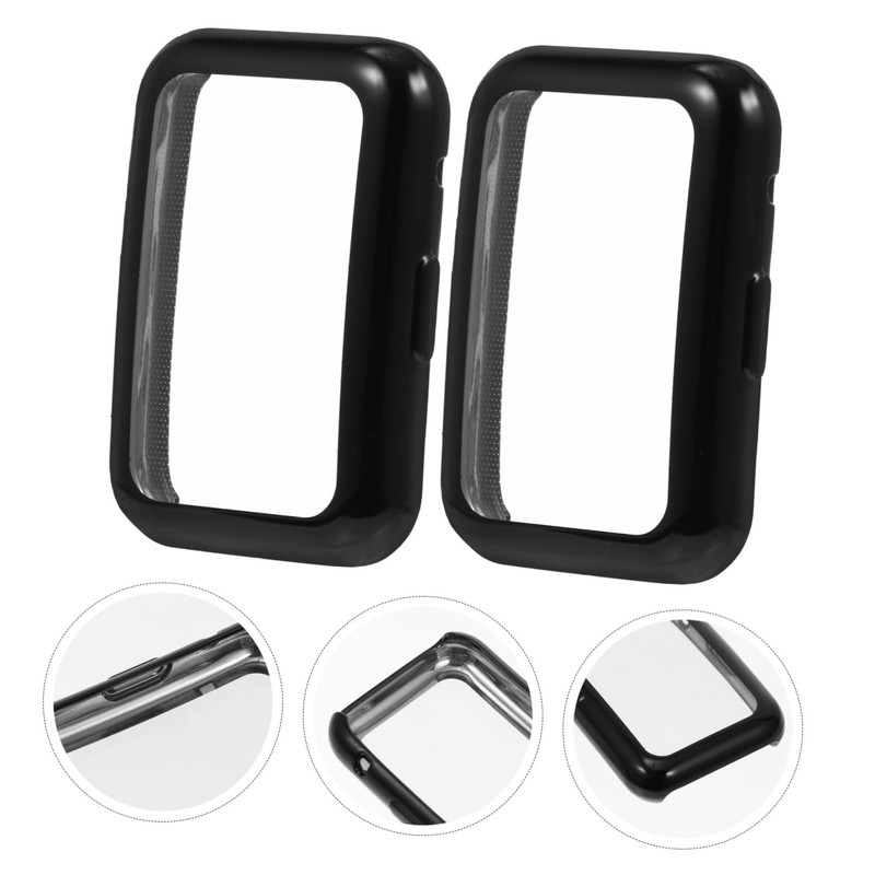 LABRIMP 2pcs Elegant Tpu Watch Case Full Coverage Protective Shell