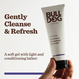Bulldog Skincare - End Of Day Recovery Cleansing Gel for Men Face Wash 125ml x 3 Pack