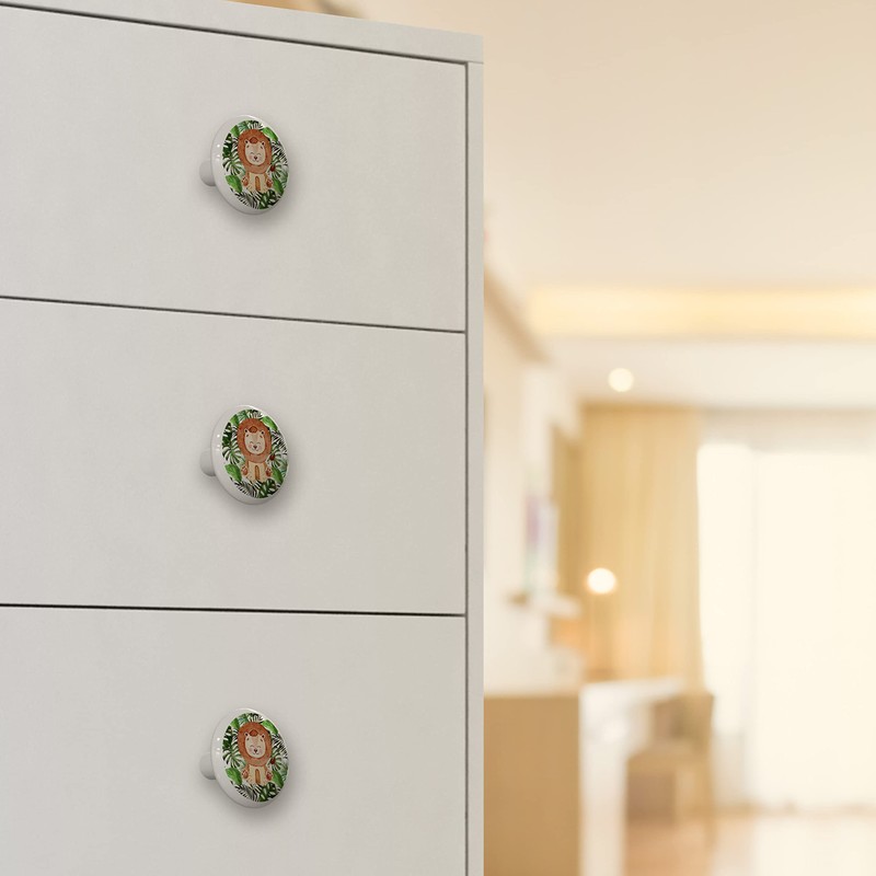 Little Lion in The Jungle Drawer Knob (Material : High