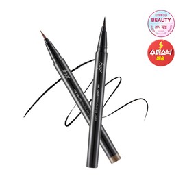 THE FACE SHOP Inkgraphy Brush Pen Liner 0.6g, 01 Ink Black / 더페이스샵 잉크그라피 브러쉬 펜 라이너 0.6g, 01 잉크블랙