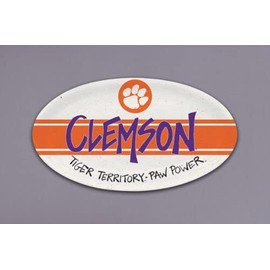 Magnolia Lane Clemson University Oval Platter, 12.25-inch Length, Melamine, Kitchen Accessories