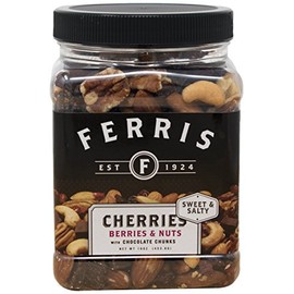 Ferris Coffee & Nut Cherries Berries & Nuts, Chocolate Chunks Roasted & Salted Mix, 16 Ounce