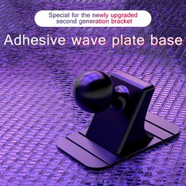 Asudaro Universal Stick-On Dashboard Magnetic Car Mount Holder for Cell Phones and Mini Tablets with Fast Swift-snap Technology Magnetic Cell Phone Mount Black