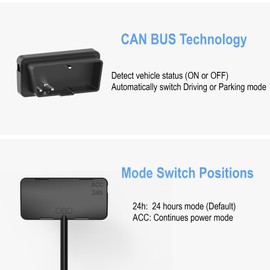 OBD-II (OBD-2) Parking Mode Power Cable Compatible with BlackVue X Series Dashcam | OBD-2 to DC 3pin Plug & Play | 3-Wire Hardwiring Cable Alternative | Compatible with Gas, Hybrid, Electric Vehicles