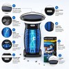 Solar Bug Zapper Outdoor for Mosquito Control – Rechargeable 3-in-1