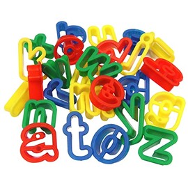 Major Brushes Plastic Lower Case Alphabet Letter Dough Cutters - Pack of 26