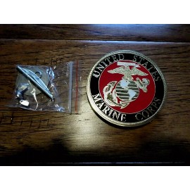 U.S MARINE CORPS EGA USMC AUTOMOBILE GRILL EMBLEM AUTO HOME MEDALLION