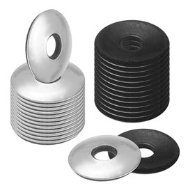 M METERXITY 80-Pack EPDM Bonded Sealing Rubber Washers, 304 Stainless Steel 5/16" x 1"OD Neoprene Rubber Washers Gasket for Bolts/Screws/Machinery/Ships/Roof