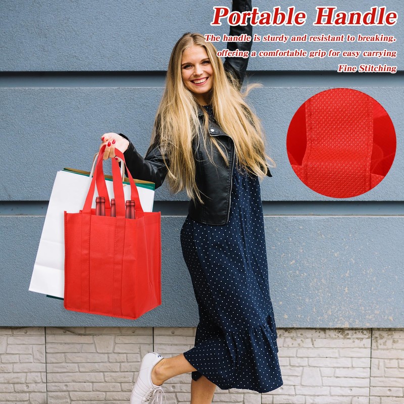 Classicseali 2 portabottiglie, 6 bottiglie, borsa per bottiglie, contenitore per