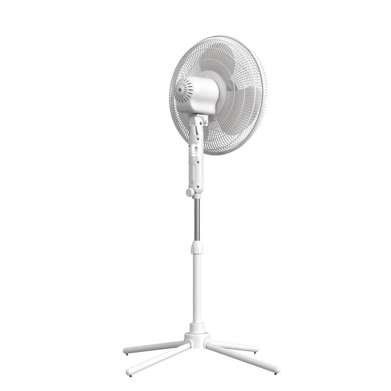 EZ-CHILL 16” Oscillating Pedestal Fan, 3-speed Options, 90-Degree Oscillating Head,