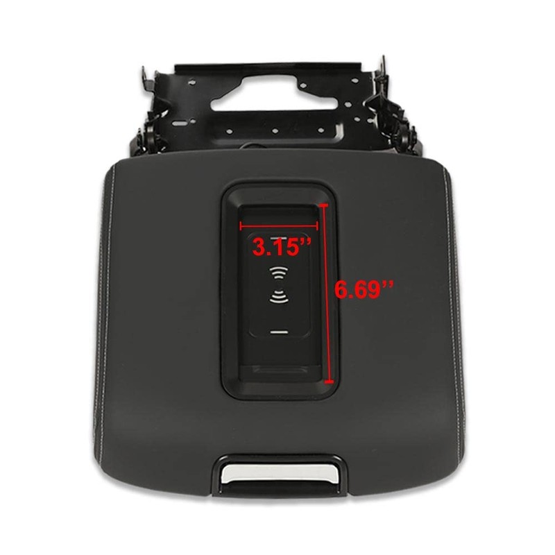 G-PLUS Center Console Armrest Lid w/Wireless Charger Compatible with Chevy
