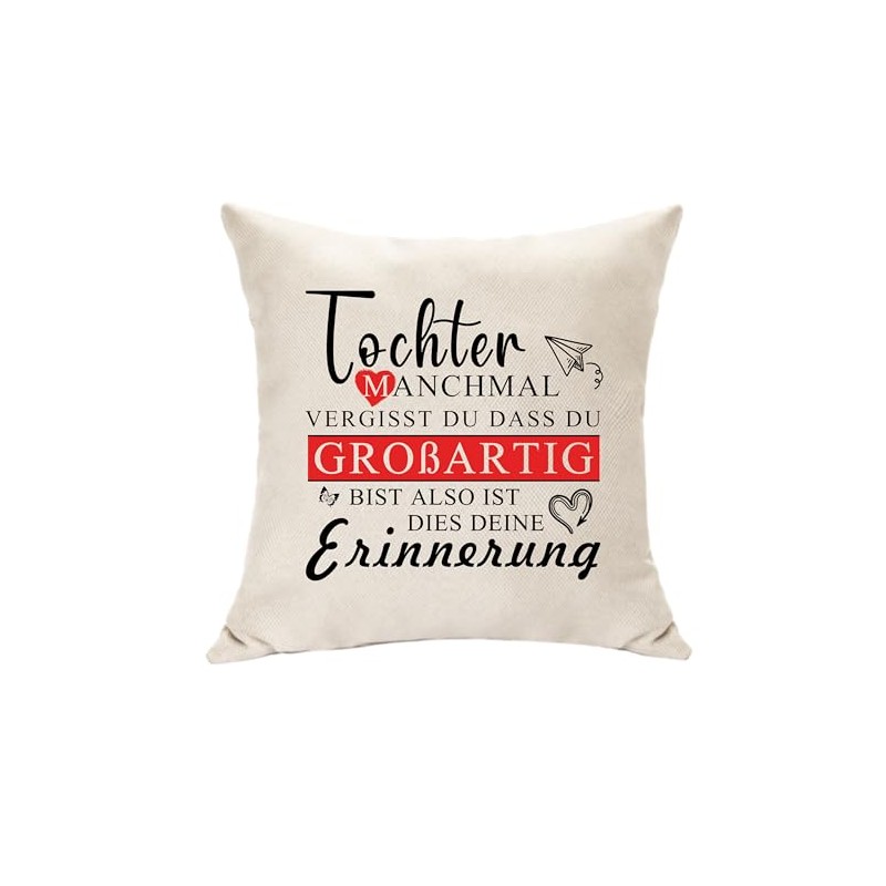 Daughter Gifts Daughter Cushion Cover Decoration for Daughter Birthday Gifts