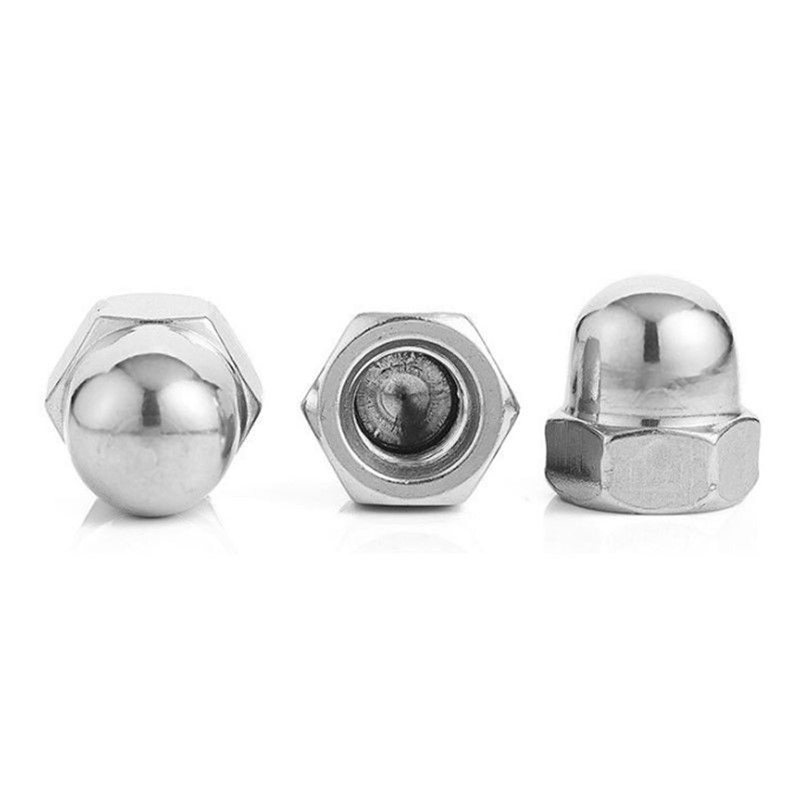 Yesmin 12 Pcs M8 Dome Nut,304 Stainless Steel,For Industry,Power,Hardware,Equipment,Etc