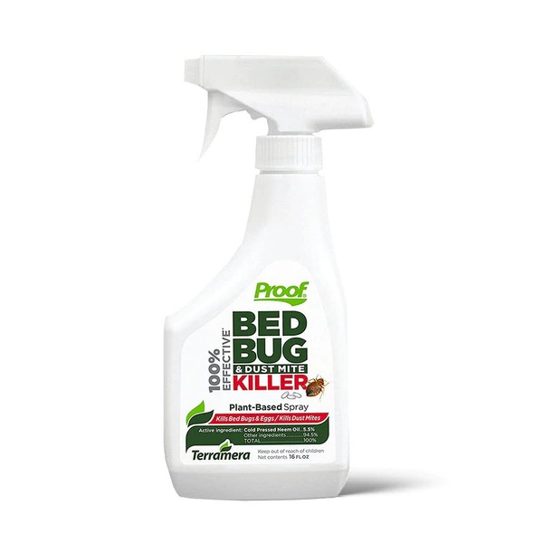 Proof Bed Bug & Dust Mite Killer, Plant-Based Spray, 16 Fl Oz