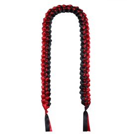Graduation Lei Penta Angel 2023 Braided Graduation Ribbon Lei Honor Cord Gift for High School College Student Grade Party Decoration (Red, Black)