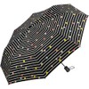 Umbrella Bikini Dots & Stripes Black, Pocket umbrella open automatically