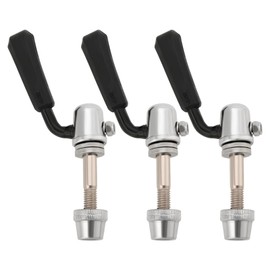 eMagTech 3pcs Bike Quick Release Seat Post Bolt M8x1.25mm Black Handle Seat Post Fork Bolt Compatible with Raleigh Compatible with Dawes 55mm