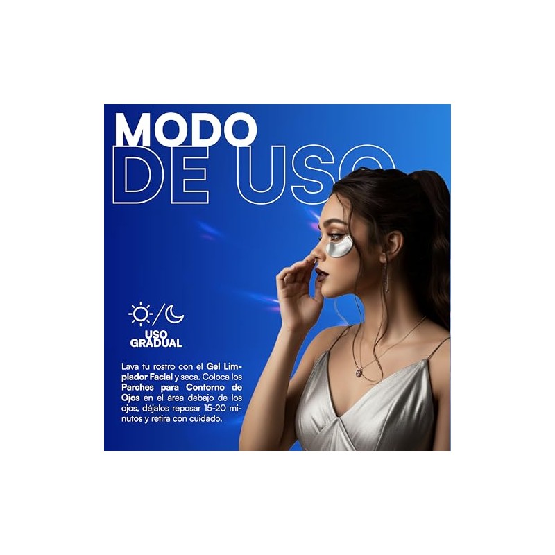 Parches (Eye patches) para contorno de ojos anti-ojeras y mirada