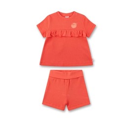 Sanetta Baby Girls' 222132 Toddlers' Pajamas, Colour: Orange, 98