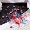 Beadthoven 120Pcs Transparent Teardrop Glass Beads Water Drop Crystal Glass