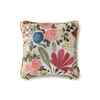 Out Style Throw Pillow Cover Floral Imported Fabric (Ollie Ruby