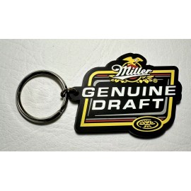 Miller Genuine Draft Beer - Soft Rubber Keychain- In Original Packaging.
