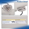 Silscvtt Passenger Side Sun Visor with Mirror and Light Gray