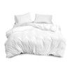 Plain Duvet Cover With Pillow Case Non Iron Percale Quilt
