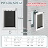 Pet Door for Wall Dog Door for Wall, 3-Flap Doggie