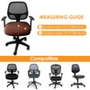 Yikko Velvet Chair Seat Cusion Covers for 14.96-18.89 Inch Office