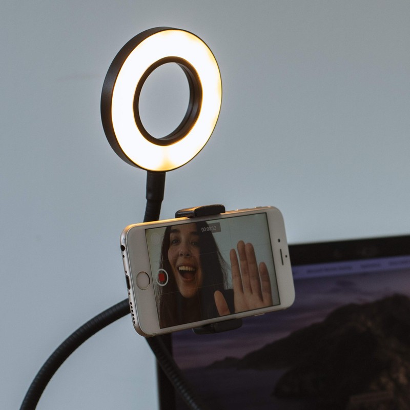 ThumbsUp! Vlogging Light Selfie Ring Light Smartphone Holder