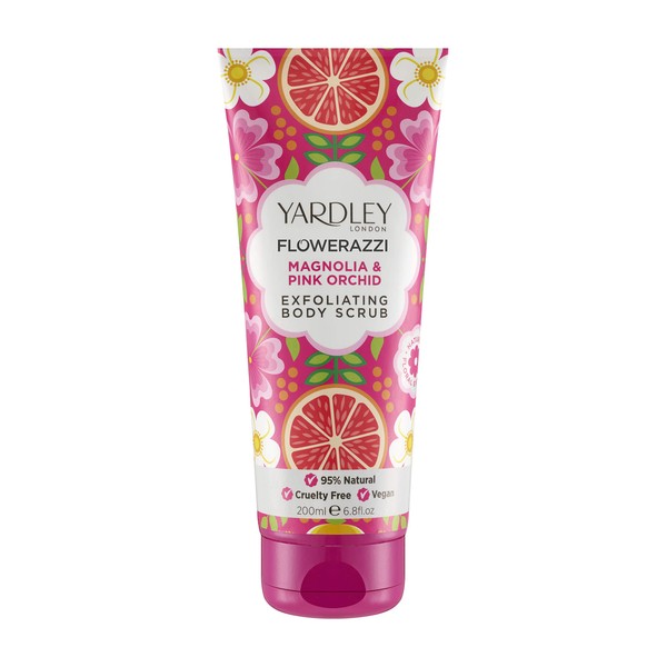 Yardley London Flowerazzi Exfoliating Magnolia and Pink Orchid