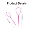 2pcs Ponytail Pull Through Hair Hoop Tool, Braiding Tool topsy