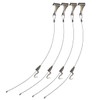 simPLEISURE ea100094a03n0 Picture Rail, Stainless Steel Wire Hooks, Pack of