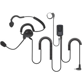 PRYME® SPM-1400-M8 Patriot™ Behind Head Lightweight Headset with Earphone, Noise Canceling Mic, and Inline Wired PTT Button - Fits: Motorola TLK100,SL300,SL4000,SL7550/MotoTRBO Digital Radios