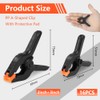 OSDUE 12 Pcs Nylon Spring Clamp,3 Inches Extra Strength Heavy
