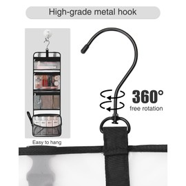 Twofold Travel Hanging Toiletry Bag Travel Kit Shaving Bag Waterproof Large Makeup Bag Wash Bag Makeup Organizer Cosmetic Case for Bathroom Shower