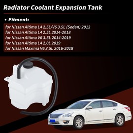 INFINAUTO Coolant Expansion Reservoir Tank with Cap Hose for Nissan Altima 2013-2019 for Nissan Maxima 2016-2018 603-780 Engine Radiator Coolant Overflow Reservoir Recovery Tank 217103TA0A