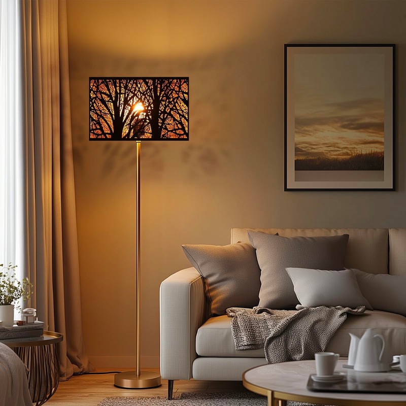 Metal Large Rectangular Lampshade For Table Lamp Floor Lamps,8"×14"×9" Black