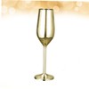 LABRIMP Stainless Steel Goblet Gold Plating Unbreakable Wine Cup for