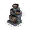 Indoor Water Fountain, Three-Layer Design, USB Power, Elegant Style, Small