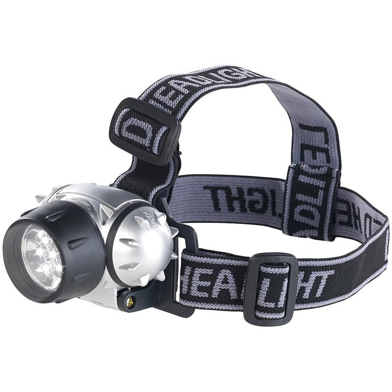 Lunartec LED Headlight Stirnlampe: 4er-Set LED-Stirnlampen mit 7 LEDs &