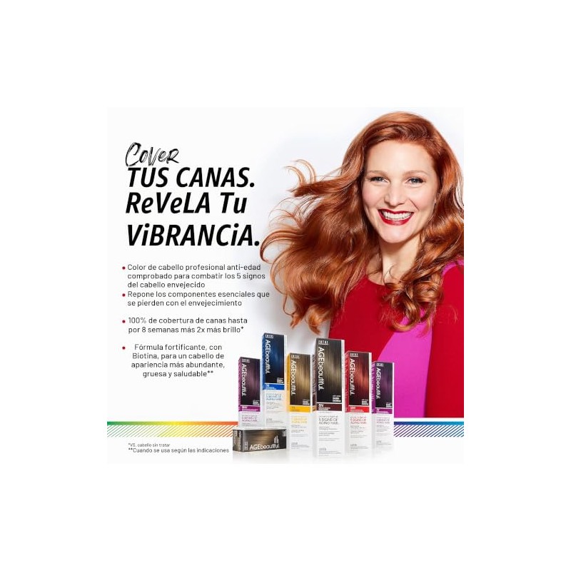 AGEbeautiful Permanent Liqui Creme Hair Color Dye 100 Gray Coverage