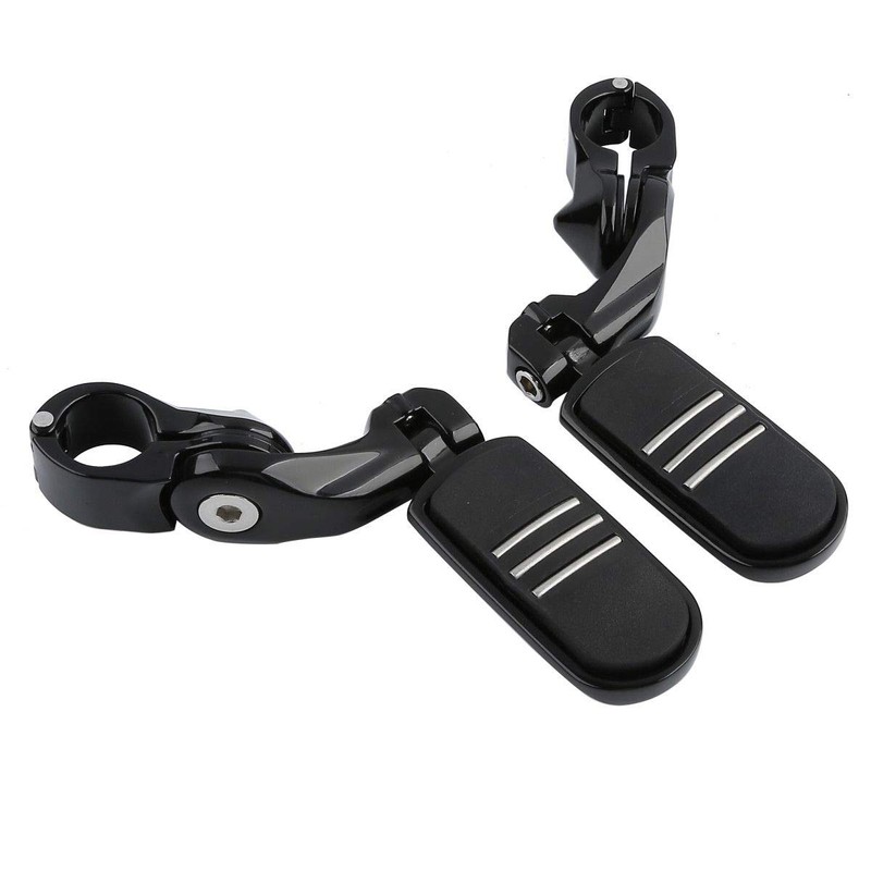 XFMT Black 1-1/4" 32mm Motorcycle Short Angled Highway Engine Guard