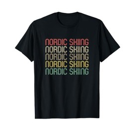 Retro Style Nordic Skiing T-Shirt